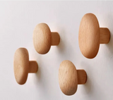 NordicPebble Eco – Luxe Massiefhouten Wandhaken voor Deur, Garderobe & Keuken