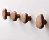 NordicPebble Eco – Luxe Massiefhouten Wandhaken voor Deur, Garderobe & Keuken