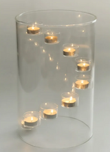 Elegant Aurora Grote Glazen Kandelaar – Luxe Transparante Candle Holder