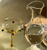 GemLuxe Champagne Coupe – Kleurrijke Kristallen Coupeglazen voor Cocktails & Champagne