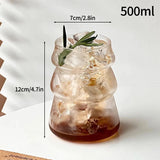 NordicRipple Aesthetic Iced Coffee Glas