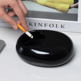 NordicAura Draagbare Keramische Asbak – Creatieve Scandinavische Decoratie & Functioneel Design