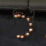 Elegant Aurora Grote Glazen Kandelaar – Luxe Transparante Candle Holder