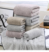 Premium antibacteriële bamboe houtskool badhanddoekenset