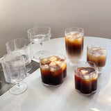 CrystalSip Vintage Geribbelde Glazen Drinkbeker – Luxe IJs-, Whisky- & Wijn Glas van Borosilicaat