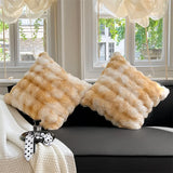 FluffyHugs Retro Pluche Kussensloop