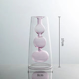 FloraLume Creatieve Glazen Bloemenvaas – Elegante Decoratieve Hydrocultuur Fles voor Woning, Kantoor en Bruiloft