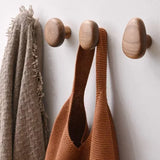 NordicPebble Eco – Luxe Massiefhouten Wandhaken voor Deur, Garderobe & Keuken