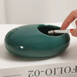 NordicAura Draagbare Keramische Asbak – Creatieve Scandinavische Decoratie & Functioneel Design