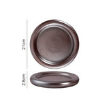 PureServe Koreaanse Keramische Dessertplaat – Minimalistische Eet- en Snackplaat