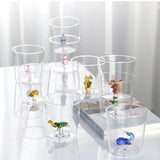 FloraPaw 3D Artistiek Glazen Drinkglas