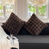 FluffyHugs Retro Pluche Kussensloop