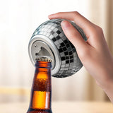 DiscoPop Spiegelende Bierflesopener – Party Gadget voor Thuis, Bar en Cadeau