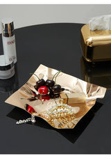 NordiLux Irreguliere RVS Sieraden- & Fruittray – Scandinavische Design Opberg- en Decoratieschaal