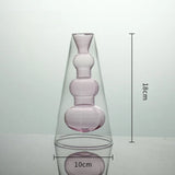 FloraLume Creatieve Glazen Bloemenvaas – Elegante Decoratieve Hydrocultuur Fles voor Woning, Kantoor en Bruiloft