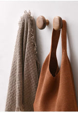 NordicPebble Eco – Luxe Massiefhouten Wandhaken voor Deur, Garderobe & Keuken