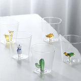 FloraPaw 3D Artistiek Glazen Drinkglas