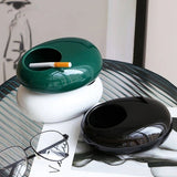 NordicAura Draagbare Keramische Asbak – Creatieve Scandinavische Decoratie & Functioneel Design