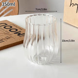 NordicRipple Aesthetic Iced Coffee Glas