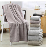 Premium antibacteriële bamboe houtskool badhanddoekenset