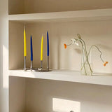 NordicTwin U-Vormige Design Kandelaar – Bauhaus Stijl Roestvrijstalen Dubbele Kaarsenhouder