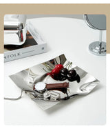 NordiLux Irreguliere RVS Sieraden- & Fruittray – Scandinavische Design Opberg- en Decoratieschaal