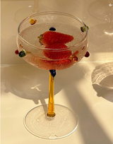 GemLuxe Champagne Coupe – Kleurrijke Kristallen Coupeglazen voor Cocktails & Champagne