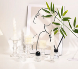 AuroraHeritage Retro Glazen Kaarshouder