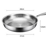 TitaLux – Pure Titaniumpan met Visschub-Hamerslagpatroon