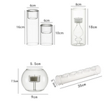 Creatieve hittebestendige glazen kaarsenhouder