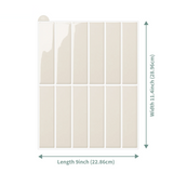 DecoFlex 3D Wandtegels – Zelfklevende Waterdichte Wandstickers met Harscoating