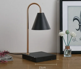 AromaGlow Retro Marmeren Aromatherapie Waxlamp – Creatieve Dimbare Geurkaars