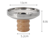 Nordic Luxe Aromatherapie Dienblad – Roestvrijstalen Decoratie Tray met Edelsteen Elementen