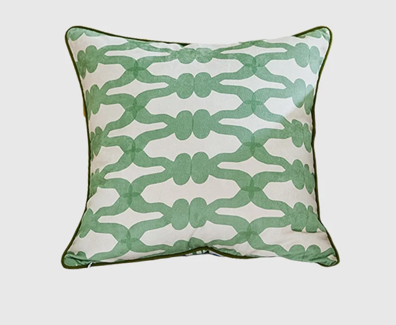 Moderne Waterverf Geometrie Kussenhoes – Abstract Bauhaus Stijl