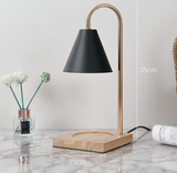 AromaGlow Retro Marmeren Aromatherapie Waxlamp – Creatieve Dimbare Geurkaars