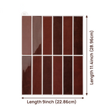 DecoFlex 3D Wandtegels – Zelfklevende Waterdichte Wandstickers met Harscoating