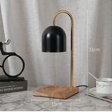 AromaGlow Retro Marmeren Aromatherapie Waxlamp – Creatieve Dimbare Geurkaars