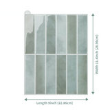 DecoFlex 3D Wandtegels – Zelfklevende Waterdichte Wandstickers met Harscoating