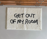 Luxe Wasbaar Letterprint Vloerkleed – Warm, Antislip