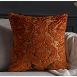 Luxe Europese Damast Cut Velvet Kussenhoes – Authentieke Barok Stijl | Retro Elegante Sierkussenhoes