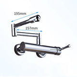 AquaTurn ZwartPro – Luxe Zwarte Wandkraan 360° Draaibaar voor Keuken & Wasruimte