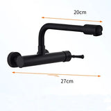 AquaTurn ZwartPro – Luxe Zwarte Wandkraan 360° Draaibaar voor Keuken & Wasruimte