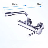 AquaTurn ZwartPro – Luxe Zwarte Wandkraan 360° Draaibaar voor Keuken & Wasruimte