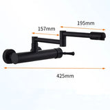 AquaTurn ZwartPro – Luxe Zwarte Wandkraan 360° Draaibaar voor Keuken & Wasruimte