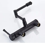 AquaTurn ZwartPro – Luxe Zwarte Wandkraan 360° Draaibaar voor Keuken & Wasruimte