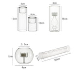 Creatieve hittebestendige glazen kaarsenhouder