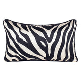 Zebra Luxe Jacquard Kussenhoes – Modern Minimalistisch Afrikaans Design | Zwart-Wit