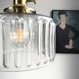 CrystalAura – Vintage Cilindervormige Glazen Hanglamp voor Tijdloze Elegantie