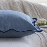 NordicBlauw Geplooide Kussenhoes 45x45