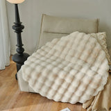 UltraSoft Imitatie Konijnenvacht Rond Vloerkleed – Fluffy Luxe Tapijt